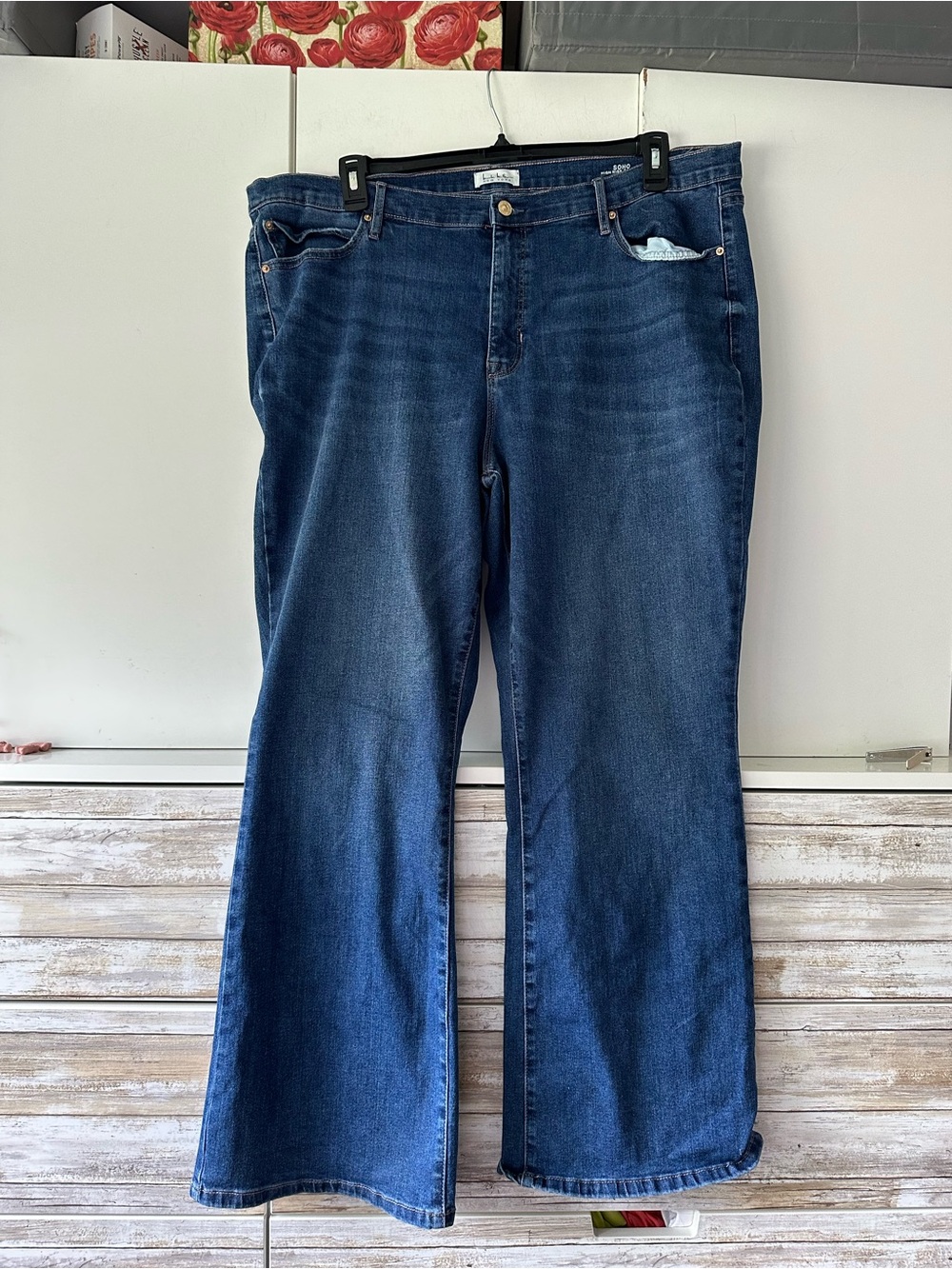 👖💙 Nicole Miller New York Soho High Rise Bootcut Jeans Size 20